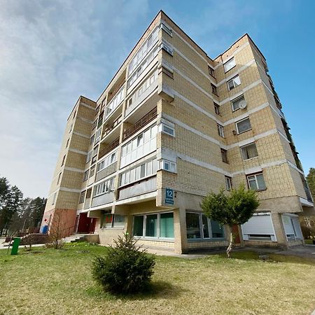 Erdvus Butas Su Balkonu Salia Ezero Ir Stadiono Висагинас Екстериор снимка